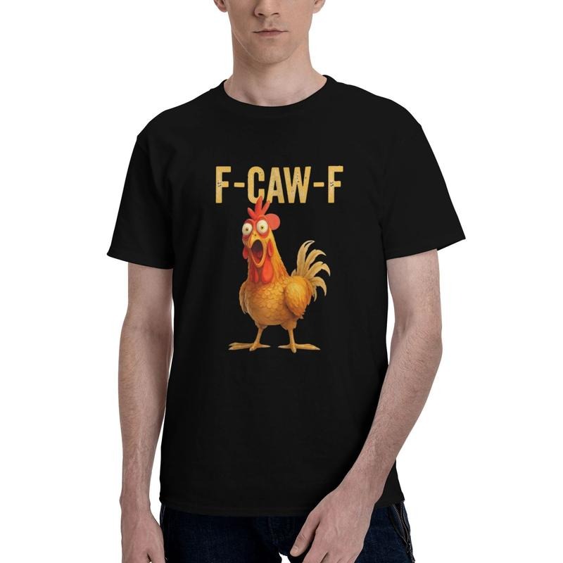 Cotton Mens Funny F-Caw-F Chicken shirts,FCAWF Chicken T-Shirt Hoodie, Sweatshirt | ZylaModa.com