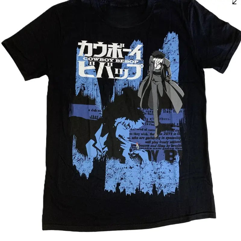 Cowboy Bebop Spike Anime Opening Credits Adult T-Shirt Hoodie, Sweatshirt | ZylaModa.com