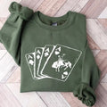 Cowboy Western Sweatshirt, Playing Card Sweatshirt, Card Hoodie, Country Sweatshirt Menswear Sweaters T-Shirts | ZylaModa.com