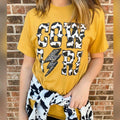 Cowgirl Cow Print Leopard Graphic Tee Hoodie, Sweatshirt | ZylaModa.com