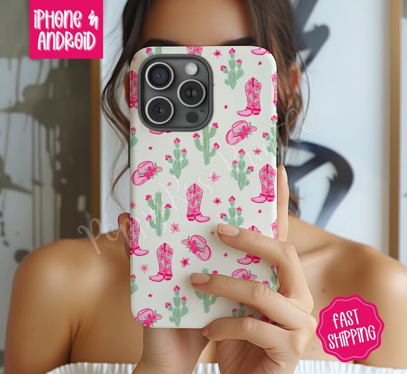 Cowgirl Phone Case Mag Safe Compatible Magnetic Tough Cases T-Shirts, Hoodie, Sweatshirt | ZylaModa.com