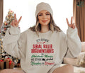 Crime Documentaries Sweatshirt, Horror Christmas Funny Christmas Shirt, Slaying Or Sleighing, Christmas Movies...