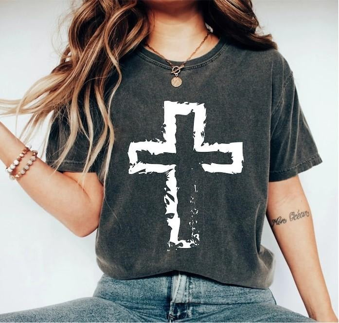 Cross Shirt, Jesus Shirt, Christian T-Shirt, Religious Gifts, Bible Verse Shirt, Motivational Christian Shirt, Jesus Tee...