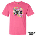 Cursive Flower Mama Comfort Colors T-Shirt 'NLB' Hoodie, Sweatshirt | ZylaModa.com