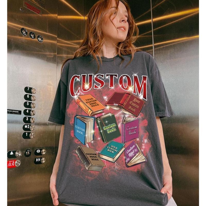 Custom Book Shirt, Retro Graphic 90s Shirt, bookish Bootleg Shirt, Personalize Bootleg Tee Custom Bootleg Rap Tee, Custom...
