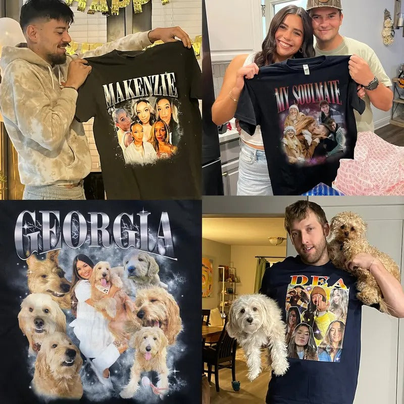 Custom Bootleg T-Shirt, Custom Photo Vintage T Shirts, Insert Your Design, HL07 Hoodie, Sweatshirt | ZylaModa.com