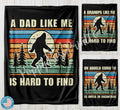 Custom Dad Velveteen Plush Blanket, Fathers Day Gift for Dad, Grandpa Gift T-Shirts, Hoodie, Sweatshirt | ZylaModa.com