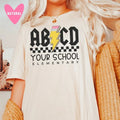 Custom Elementary School Teacher Shirts Bulk School Name Shirts Gift for Teacher Appreciation Week ABCD Shirt for...
