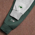 Custom Embroidered Roman Numeral Hoodie - Anniversary gifts - Couples Gifts - Personalized Date and Initial Hoodie -...