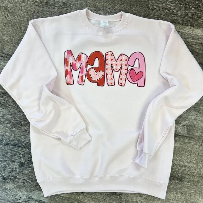 Custom Name Valentine Heart Sweatshirt - Valentines Sweatshirt T-Shirts, Hoodie | ZylaModa.com