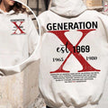 Custom Year Generation X Skull Hoodie - Stylish Cream Pullover - Available in All Sizes! T-Shirts, Sweatshirt | ZylaModa.com