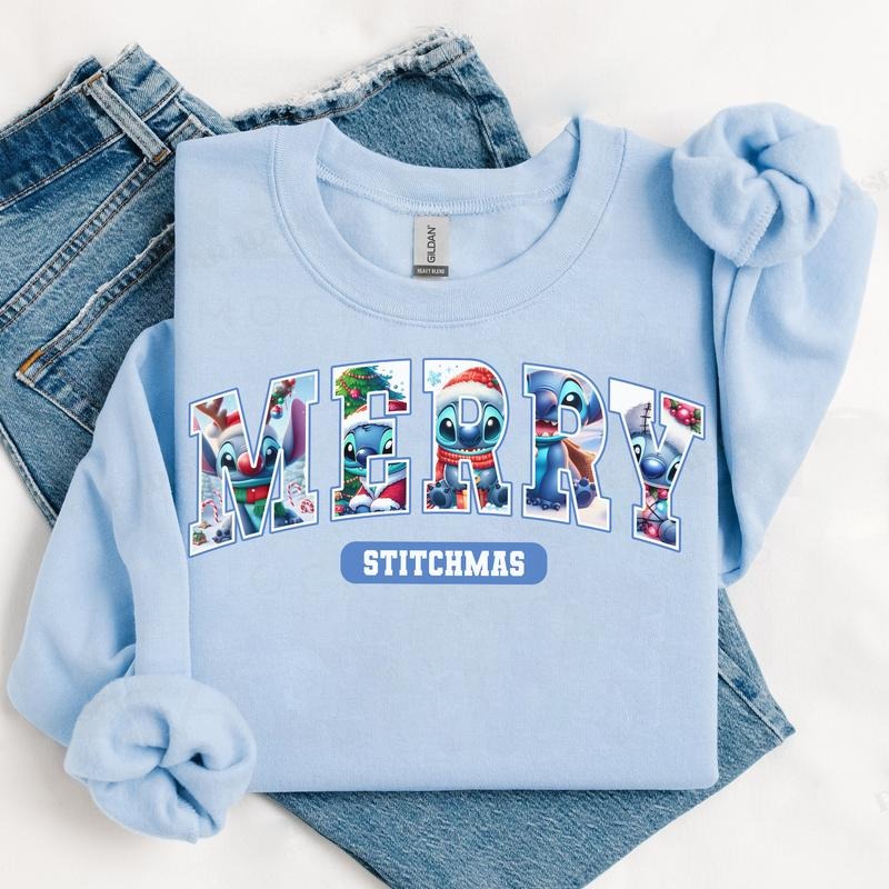 Cute Cartoon Merrymas Sweatshirt for Men and Women, Unisex Retro Xmas Tee - Cotton, Fabric Hoodie | ZylaModa.com