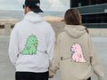 Cute Dinosaur Couple Hoodie, Couples Gifts Valentines Day, Cute Dinosaur Matching Hoodie, gift for couple  Hoodie and...