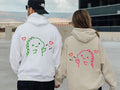 Cute Dinosaur Couple Hoodie, Couples Gifts Valentines Day, Cute Dinosaur Matching Hoodie, gift for couple, Gift For...