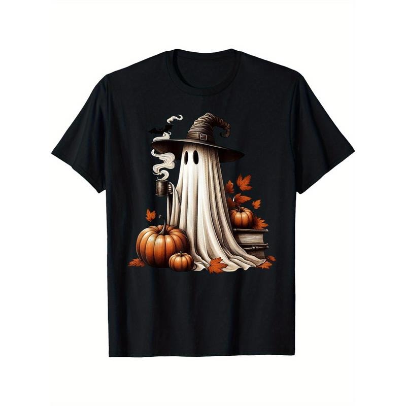Cute Ghost Drinking coffee Halloween Ghost Iced Coffee T-shirt Made in USA Hoodie, Sweatshirt | ZylaModa.com