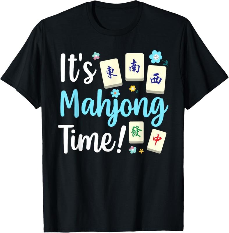 Cute Mahjong Design For Men Women Tile Game Mahjong Player T-Shirt Hoodie, Sweatshirt | ZylaModa.com