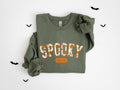 Cute Spooky Season Sweatshirt,Halloween Sweatshirt, Womens Halloween Sweatshirt Cotton Hoodie T-Shirts | ZylaModa.com