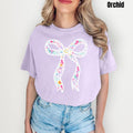 Cutesy Blooms Ribbon Comfort Colors T-Shirt 'NLB' Hoodie, Sweatshirt | ZylaModa.com