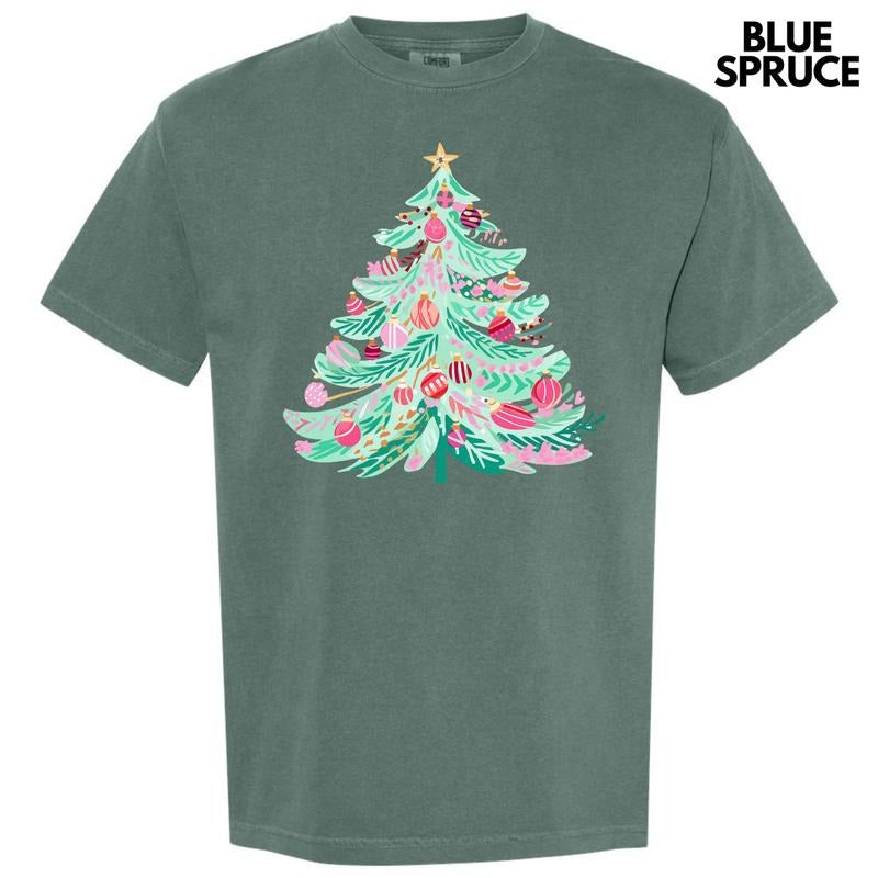 Cutesy Christmas Tree Comfort Colors T-Shirt 'NLB' Hoodie, Sweatshirt | ZylaModa.com