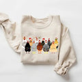 Сute Christmas Chickens Sweatshirt, Funny Christmas Chicken Sweatshirt, Christmas Crewneck, Holiday Sweatshirt, Christmas...