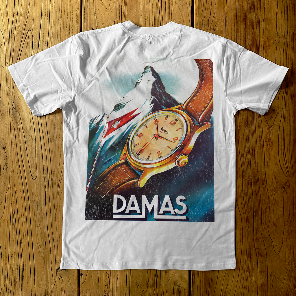 1935 'DAMAS WATCH' SWITZERLAND HEAVYWEIGHT WHITE T-SHIRT Hoodie, Sweatshirt | ZylaModa.com (Image 1)