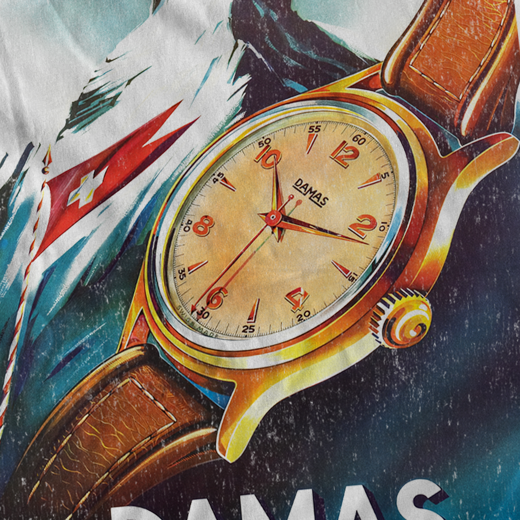 1935 'DAMAS WATCH' SWITZERLAND HEAVYWEIGHT WHITE T-SHIRT Hoodie, Sweatshirt | ZylaModa.com (Image 2)