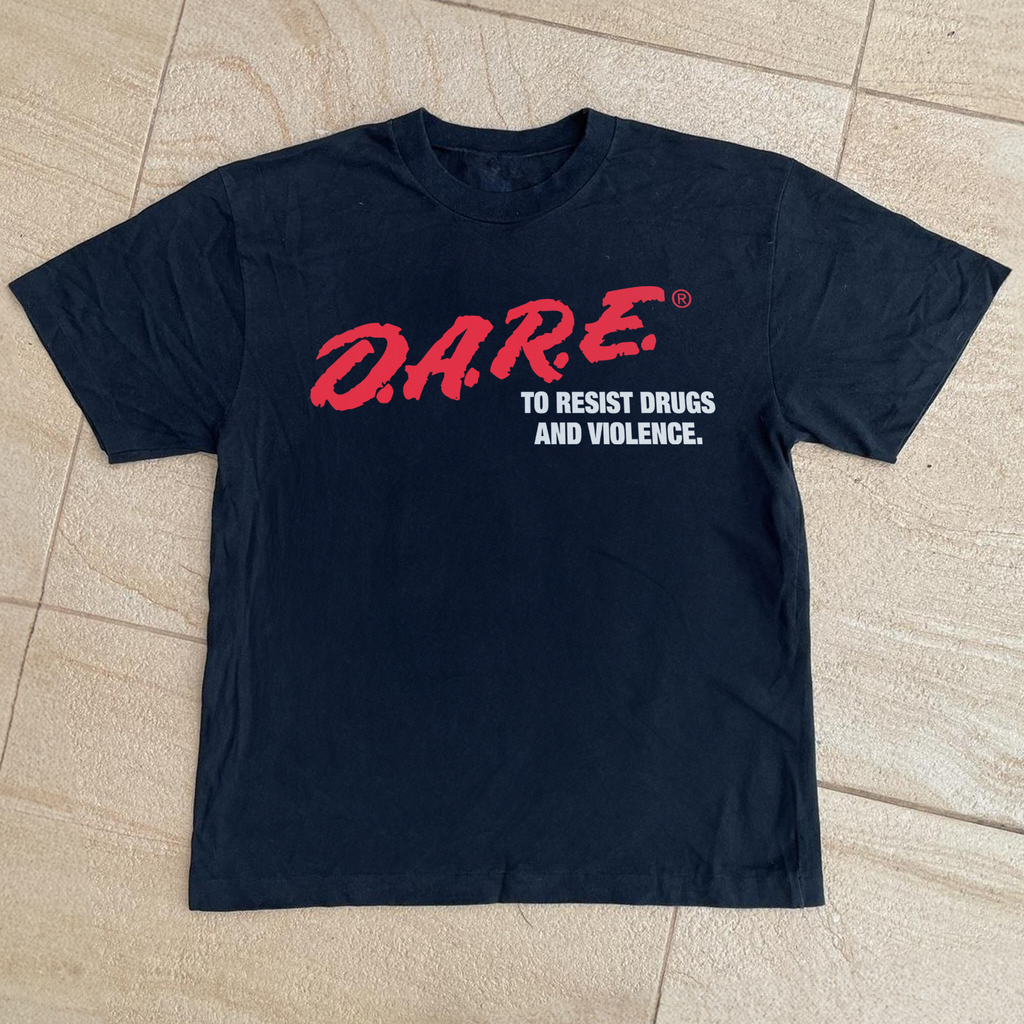 VINTAGE 1980s DARE MERCH BLACK T-SHIRT Hoodie, Sweatshirt | ZylaModa.com (Image 1)