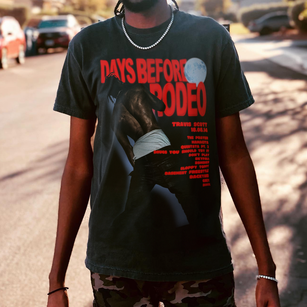 2014 'DAYS BEFORE RODEO' VINTAGE BLACK T-SHIRT Hoodie, Sweatshirt | ZylaModa.com (Image 1)