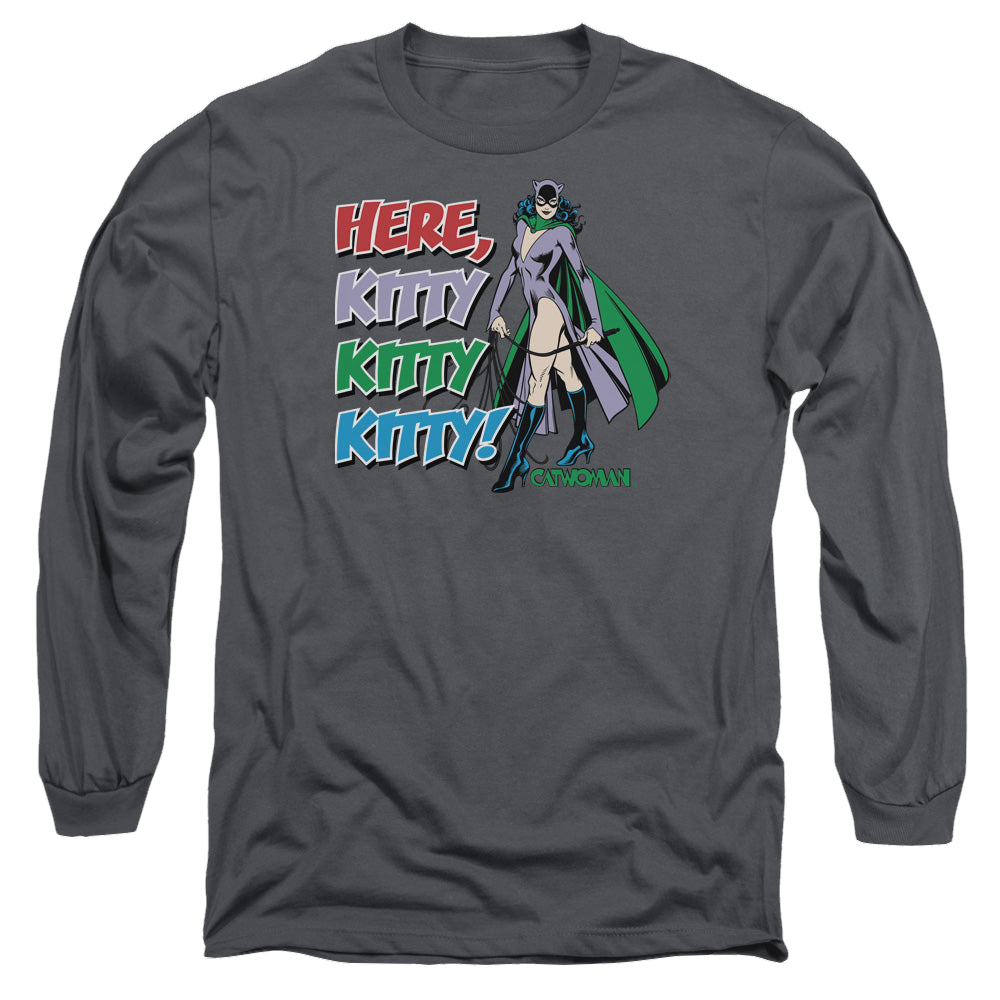 Catwoman Here Kitty - Men's Long Sleeve T-Shirt Hoodie, Sweatshirt | ZylaModa.com