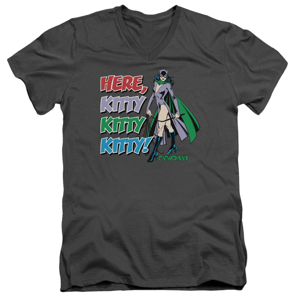 Catwoman Here Kitty - Men's V-Neck T-Shirt Hoodie, Sweatshirt | ZylaModa.com
