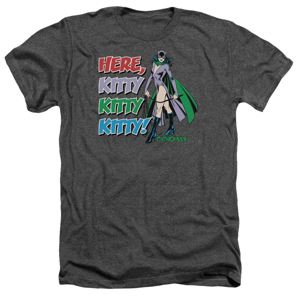 Catwoman Here Kitty - Men's Heather T-Shirt Hoodie, Sweatshirt | ZylaModa.com