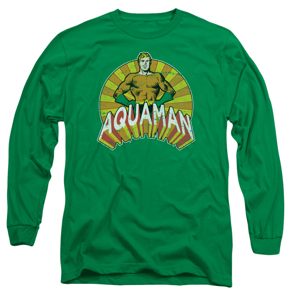 Aquaman Arms Akimbo - Men's Long Sleeve T-Shirt Hoodie, Sweatshirt | ZylaModa.com