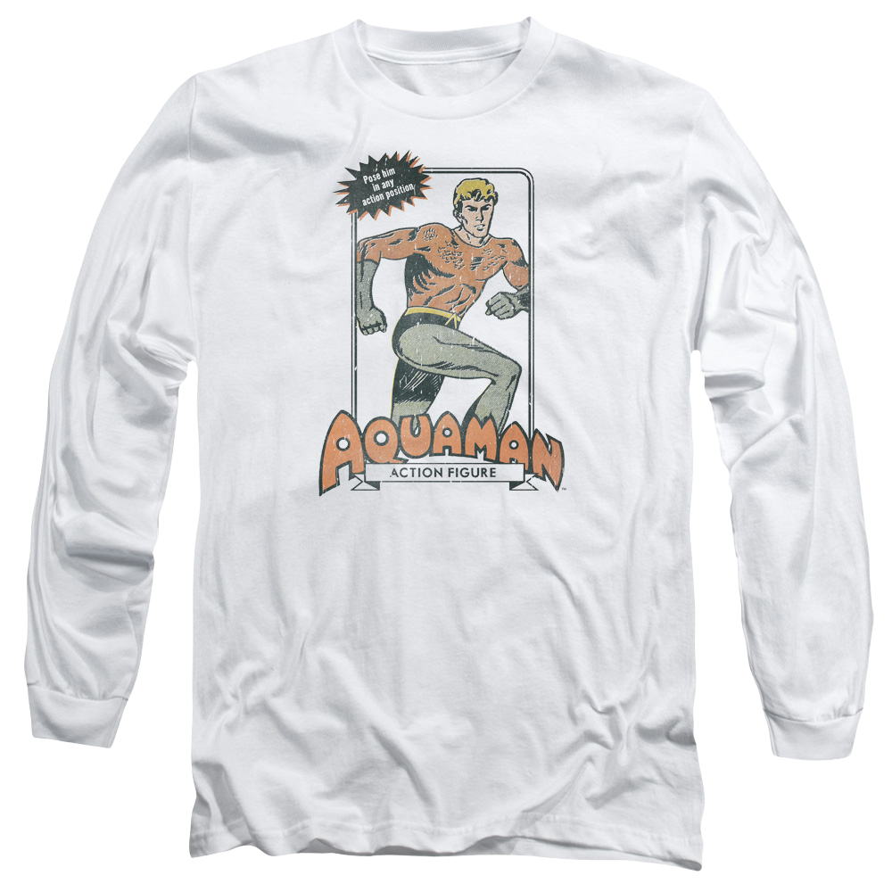 Aquaman Am Action Figure - Men's Long Sleeve T-Shirt Hoodie, Sweatshirt | ZylaModa.com