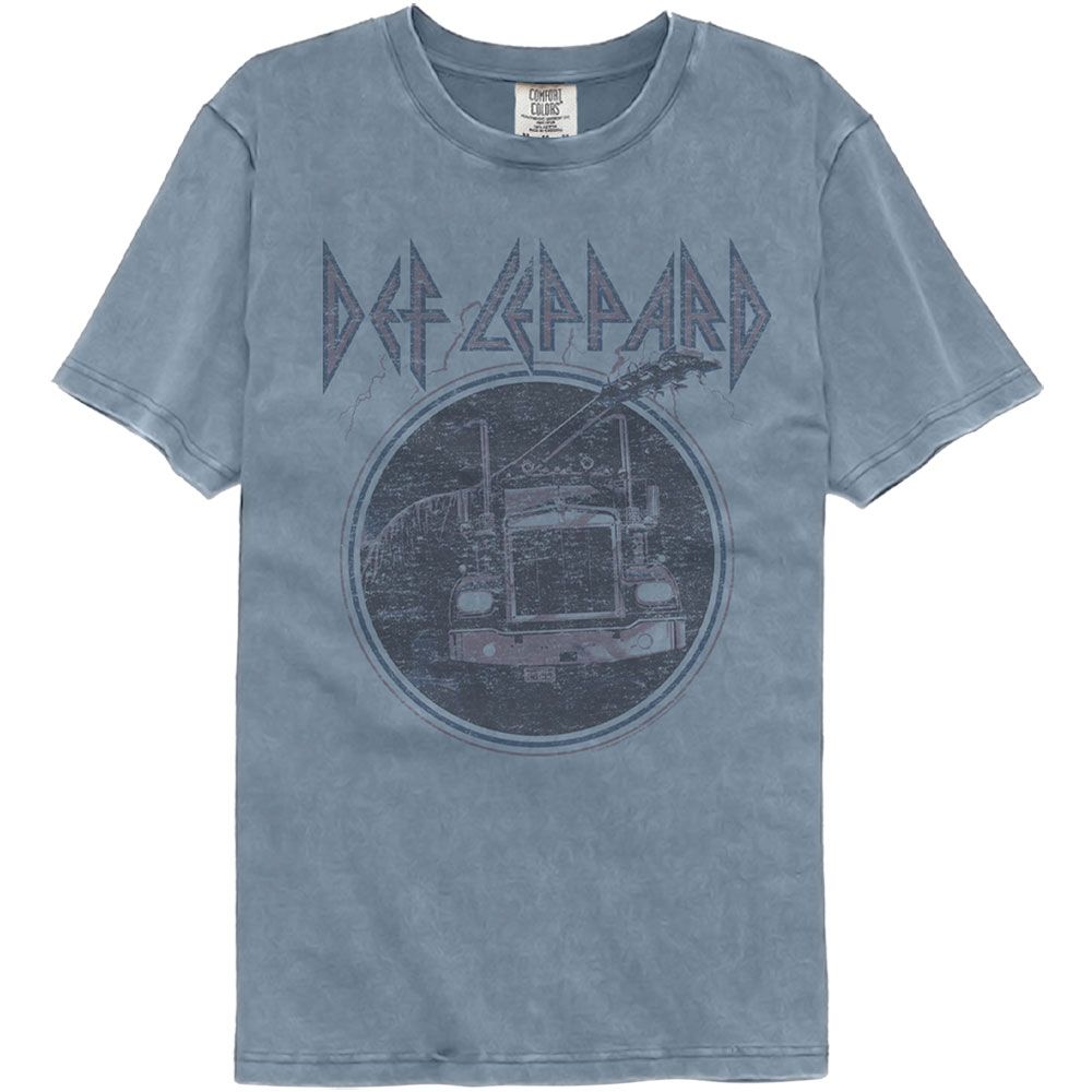 Def Leppard Pink Truck Blue Comfort Colors T-Shirt Hoodie, Sweatshirt | ZylaModa.com