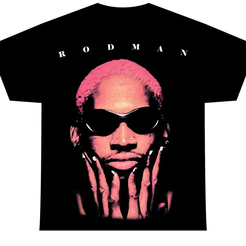 DENNIS RODMAN SHIRT | Rare Homage Vintage Rap Tee Hip Hop Style Hoodie, Sweatshirt | ZylaModa.com