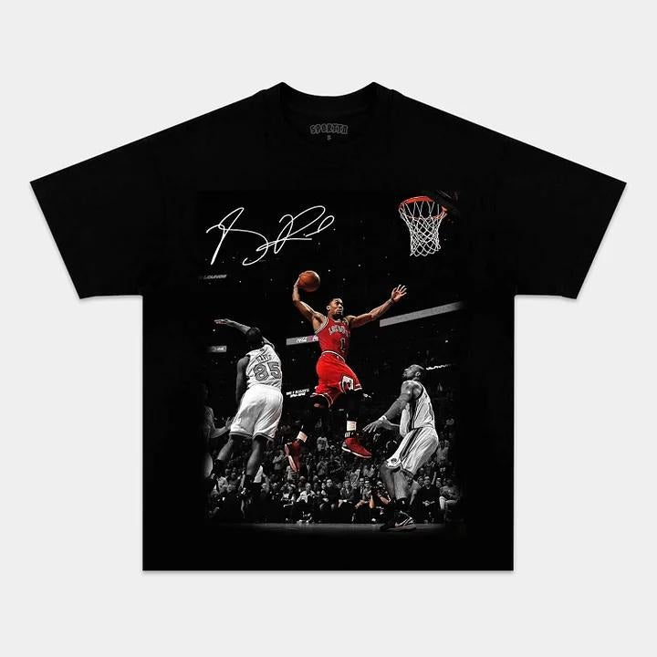 DERRICK ROSE 6.0 TEE - VINTAGE TEE - SPORT TEE - GRAPHIC MEN'S T-SHIRT SWEATSHIRT HOODIE - GIFT FOR FAN | ZylaModa.com