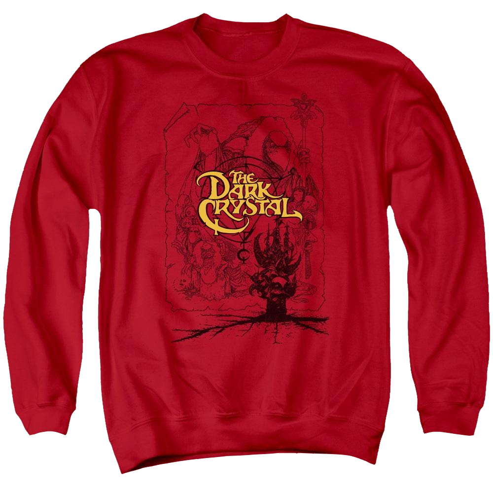 Dark Crystal Poster Lines - Men's Crewneck Sweatshirt T-Shirts, Hoodie | ZylaModa.com