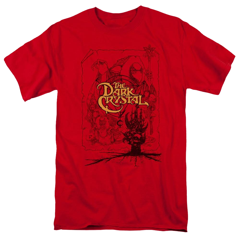 Dark Crystal Poster Lines - Men's Regular Fit T-Shirt Hoodie, Sweatshirt | ZylaModa.com