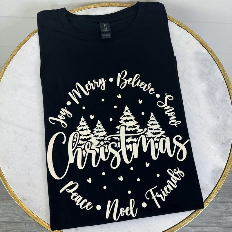DOORBUSTER - Circle Of Christmas Cheer T-Shirt *Final Sale* Hoodie, Sweatshirt | ZylaModa.com