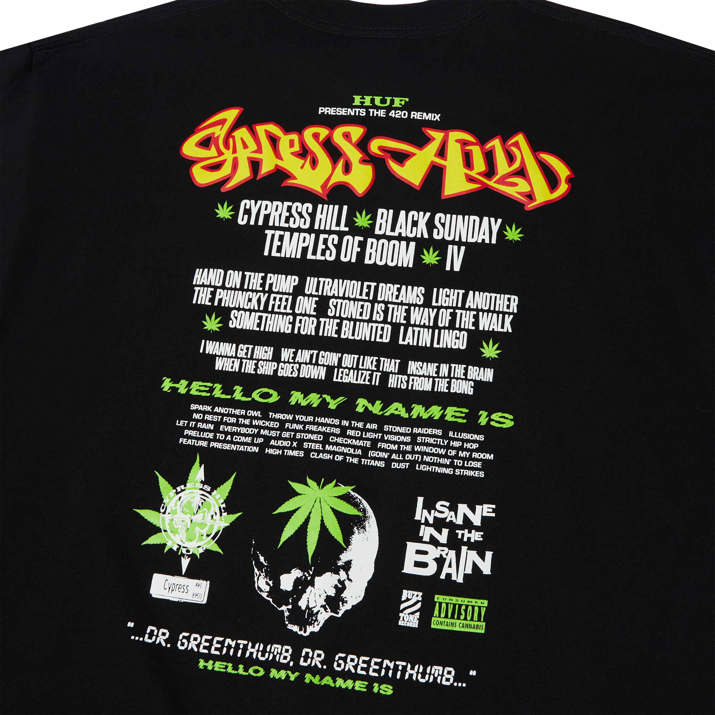 HUF x Cypress Hill Dr Greenthumb T-Shirt Hoodie, Sweatshirt | ZylaModa.com (Image 4)
