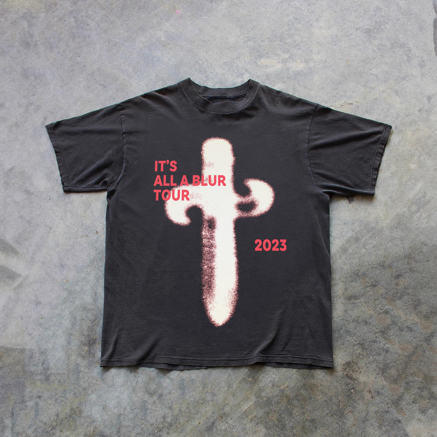 21 SAVAGE & 'IT'S ALL A BLUR' TOUR 2023 MERCH HEAVYWEIGHT BLACK T-SHIRT Hoodie, Sweatshirt | ZylaModa.com (Image 1)
