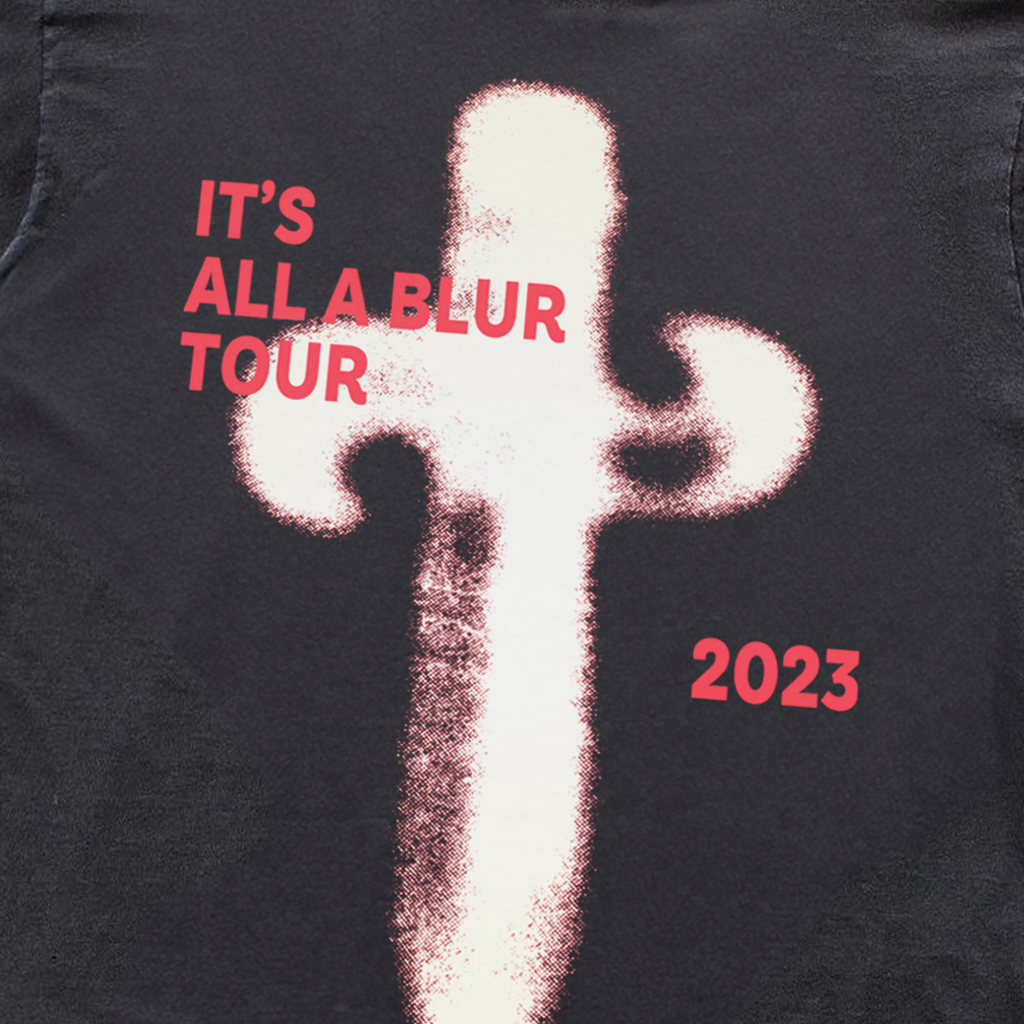 21 SAVAGE & 'IT'S ALL A BLUR' TOUR 2023 MERCH HEAVYWEIGHT BLACK T-SHIRT Hoodie, Sweatshirt | ZylaModa.com (Image 2)