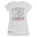Casper the Friendly Ghost Hearts - Juniors T-Shirt Hoodie, Sweatshirt | ZylaModa.com