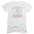 Casper the Friendly Ghost Hearts - Men's Premium Slim Fit T-Shirt Hoodie, Sweatshirt | ZylaModa.com
