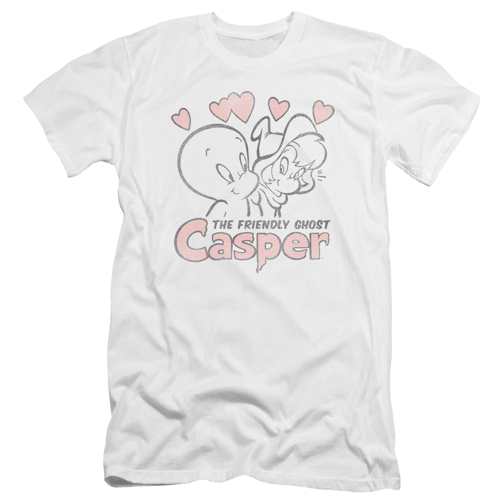Casper the Friendly Ghost Hearts - Men's Premium Slim Fit T-Shirt Hoodie, Sweatshirt | ZylaModa.com