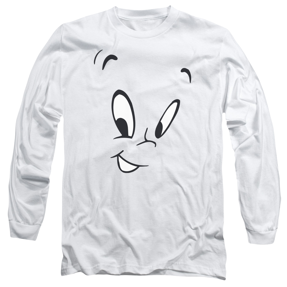Casper the Friendly Ghost Face - Men's Long Sleeve T-Shirt Hoodie, Sweatshirt | ZylaModa.com