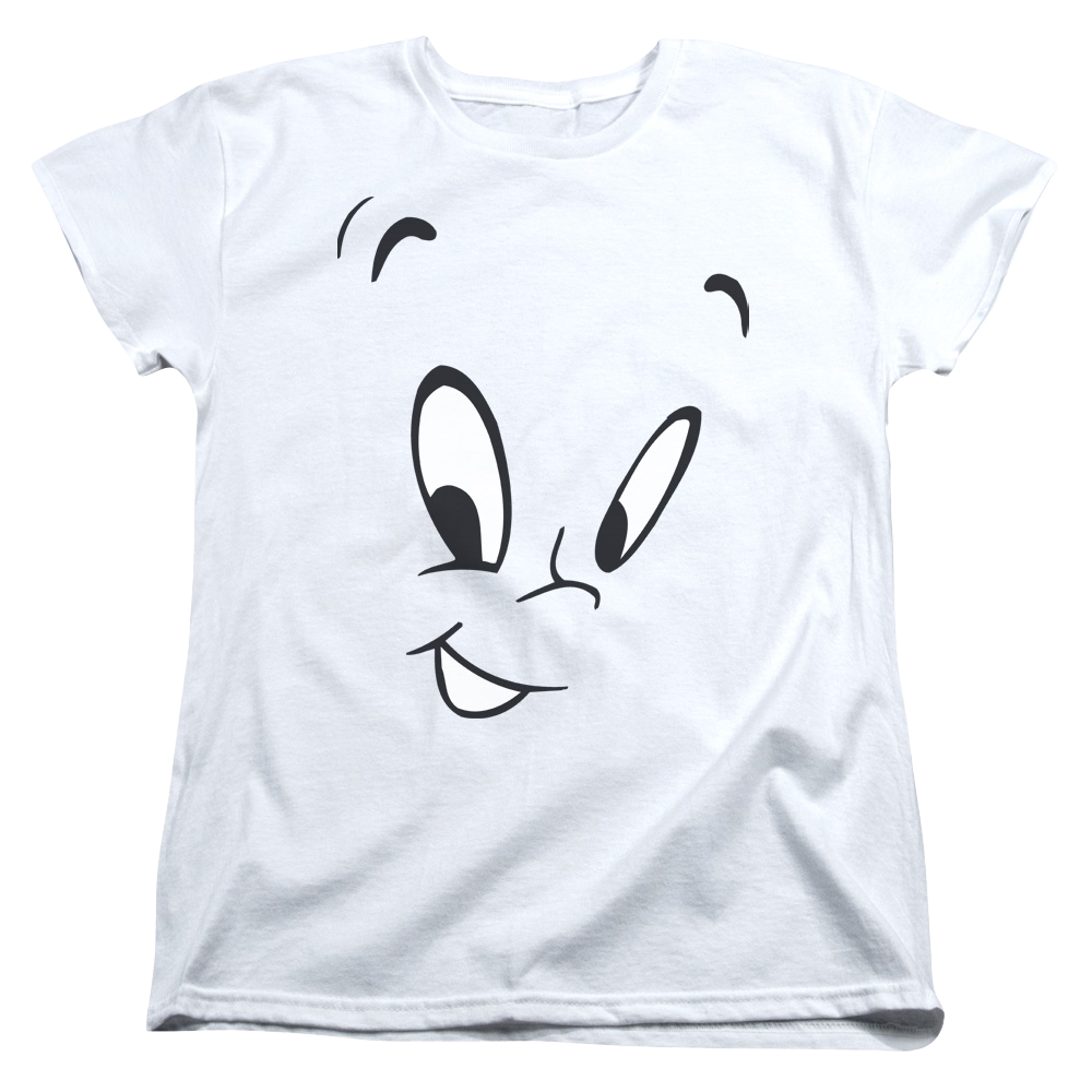 Casper the Friendly Ghost Face - Women's T-Shirt Hoodie, Sweatshirt | ZylaModa.com
