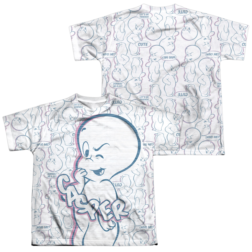 Casper the Friendly Ghost Friendly Ghost (Front/Back Print) - Youth All-Over Print T-Shirt Hoodie, Sweatshirt | ZylaModa.com