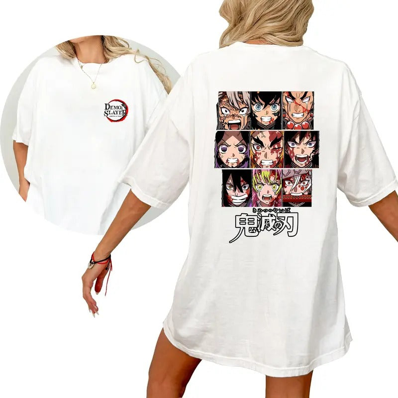 DS Hashira Characters Tshirt Crewneck Hoodie Comfort Cotton Sweatshirt | ZylaModa.com