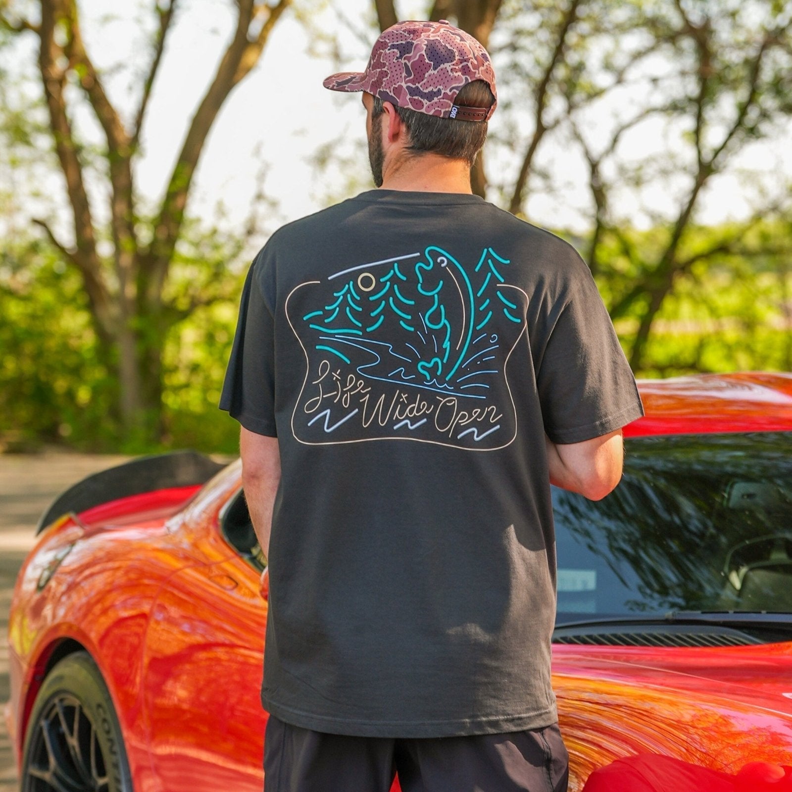 Neon Fishing Tee Hoodie, Sweatshirt | ZylaModa.com (Image 4)